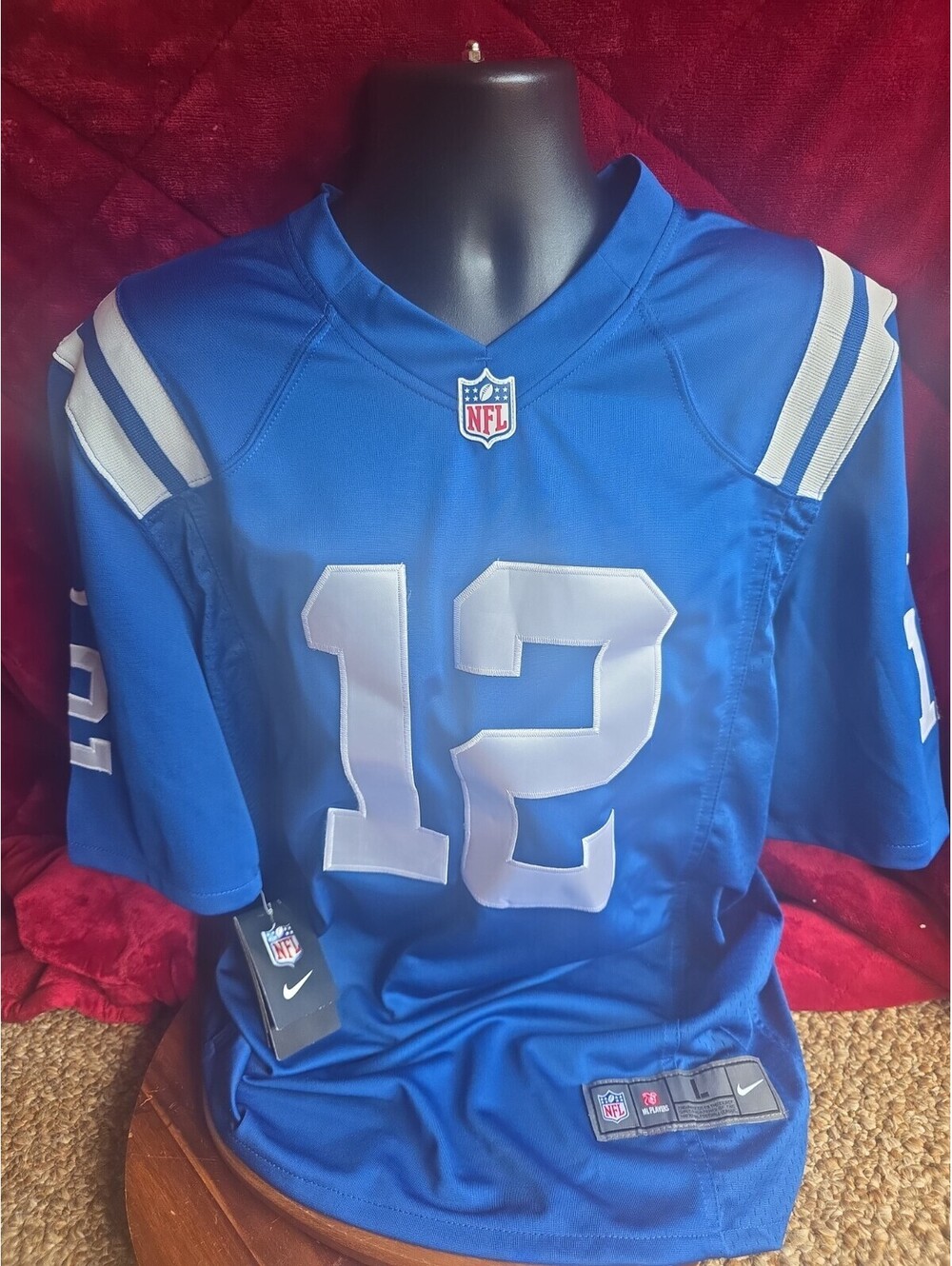 NWT Andrew Luck Indianapolis Colts #12 NFL Nike On Field Football Jersey Men L